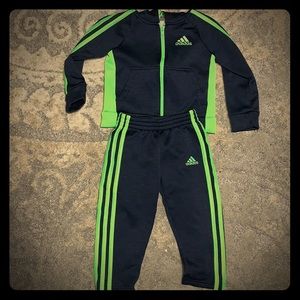 2 Piece  2T Adidas Jacket and Pant Set